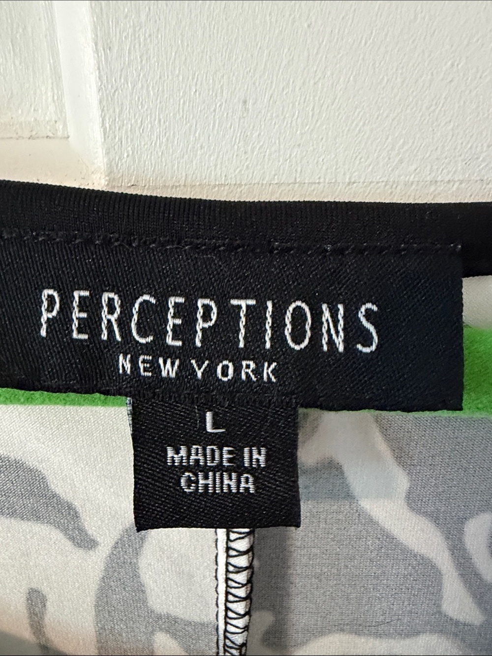 NWT Perceptions New York Floral Tie-Front Midi Dress Black Taupe White Large - Picture 3 of 7